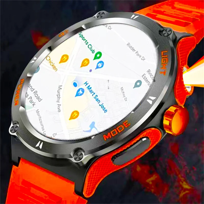 2024 New GPS Sport Fitness Smart Watch Men Bluetooth Call AMOLED 1.53