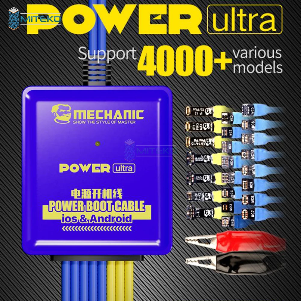 MECHANIC Power Boot Cable IBoot AD Max+/iBoot FPC+ For IPhone5s-16PM Android Xiaomi Samsung Phone Power Supply Repair Test Cord