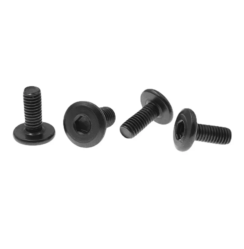 100/30/50pcs M5 M8 Hexagon Socket Large Flat Round Head Beveled Screw Allen Cap Screw Bolt M6 L=16-30mm 25mm  Furniture Screws