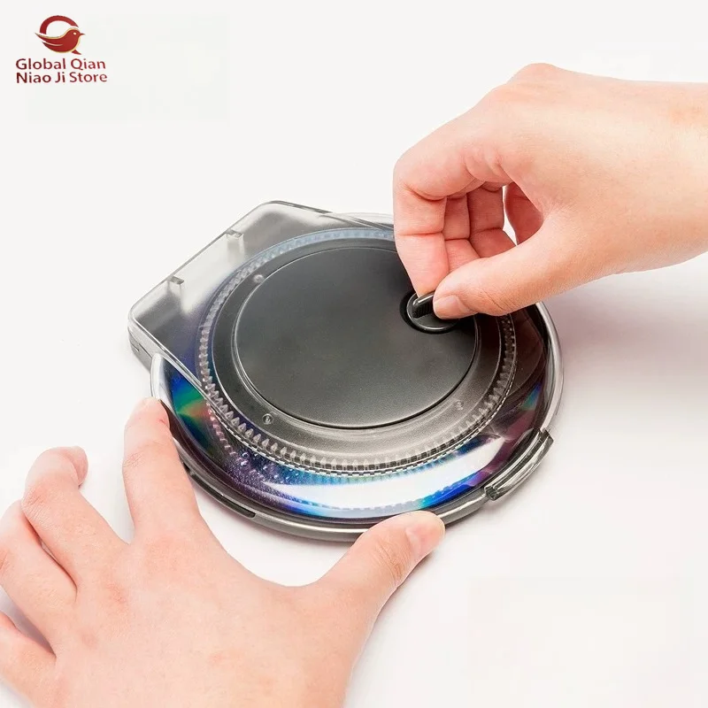 Disc Repair Machine, Brand-New CD/DVD Disc Scratch Repair Device, Disc Data Recovery Cleaning Fluid Kit, Round Cleaning Kit