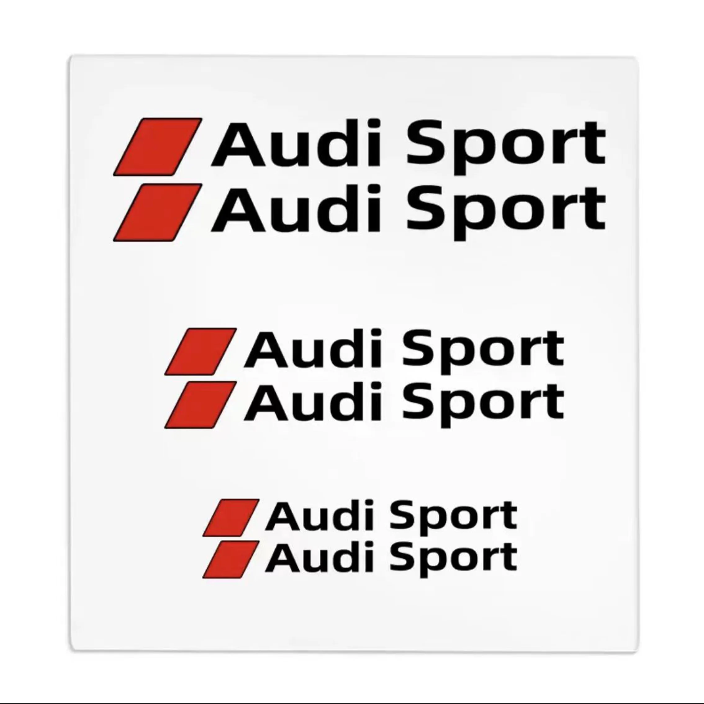 PVC-Auto-Bremssattel-Aufkleber für Audi S Line A1 A3 A4 A6 A7 Q3 Q5 Q7 RS3 RS5 Hitzebeständige Aufkleber Auto-Zubehör Quattro-Logo
