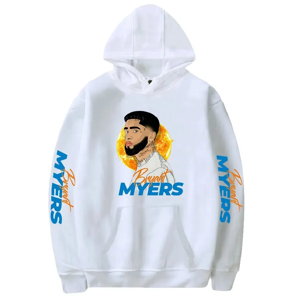 Bryant Myers Hoodie Das Mulheres Dos Homens De Manga Comprida Pulôver Com Capuz Camisolas Unisex Casual Streetwear Roupas 2024