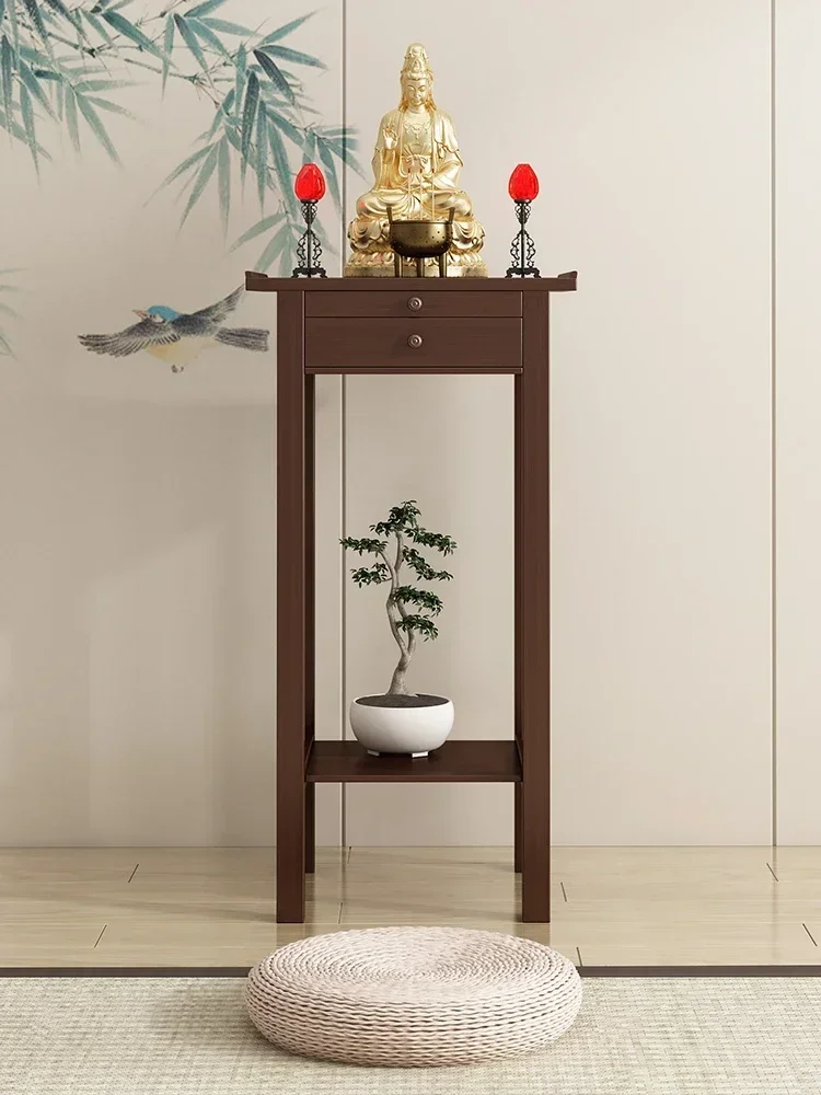 New Chinese Style Home Living Room Buddha Statue Clothes Closet Modern Minimalist Worship Table