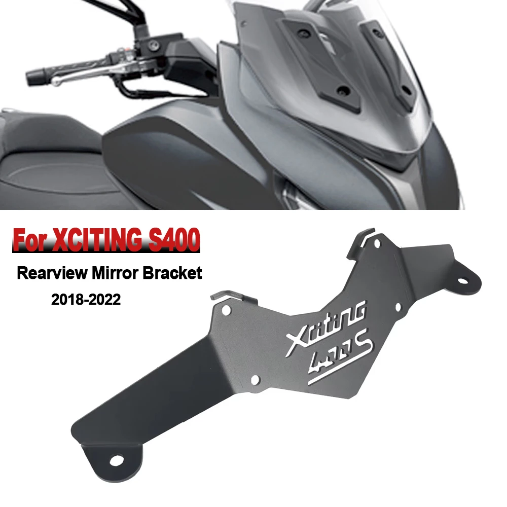 New Motorcycle Rearview Mirrors Bracket Windshield Side Mirrors Holder Support For KYMCO 400 XCITING S400 2018-2022