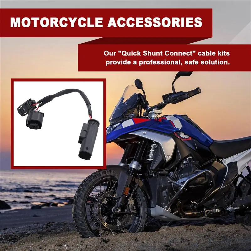 Dependable-Motorcycle Quick Connect Cable Set Shunt Circuit Socket Extension Adapter For R1200GS R1250GS R 1200 1250 R RT R18