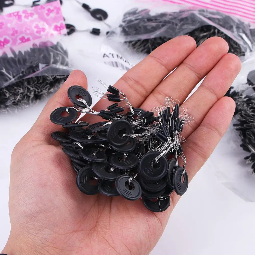 

600Pcs Oval Stopper Fly Fishing Fishing Float Carp Fishing Fishing Space Beans Oval Fishing Float Floating Beans Fishing Bobber