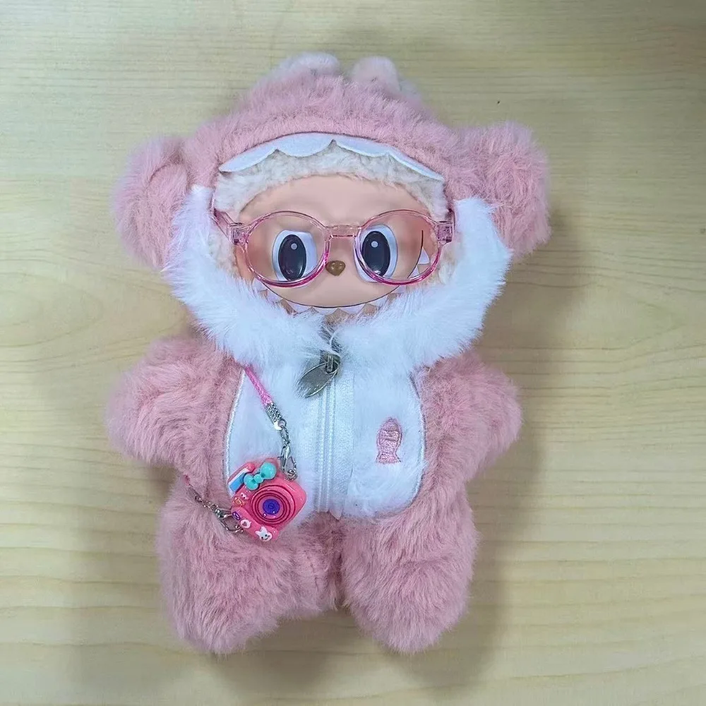 

For Labubu Doll Clothes Hoodies Doll Clothes Color Match Hoodies Dolls Accessories Cute Decoration Little Cloths( no doll)