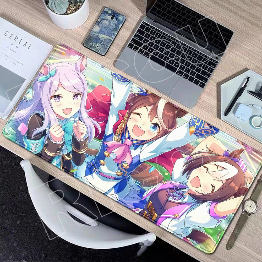 Umamusume Mousepad Kawaii Girl Ultra Smooth Surface Extended Mouse Mats Rubber Gaming Mousepads Office Desk Keyboard Accessories