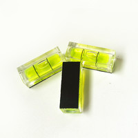 Magnetic Square Spirit Level Bubble High Precision Horizontal Bubble Green Round Bullseye Scope Bubble Level Measuring Tool