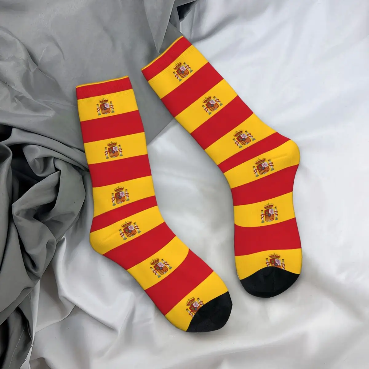 Flag Of Spain Spain Flag Unisex Winter Socks Outdoor Happy Socks street style Crazy Sock