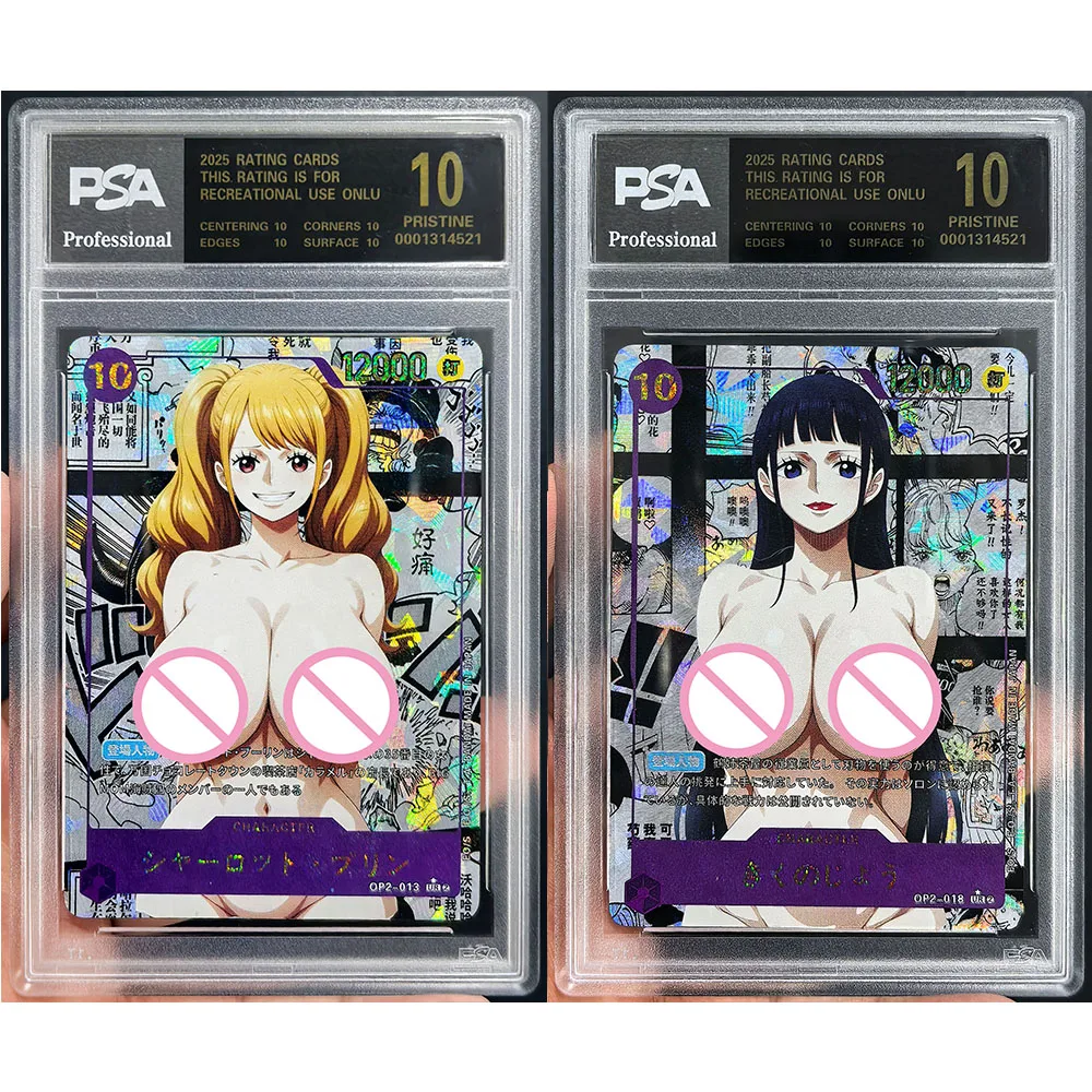 Anime Weiss Schwarz DIY ACG ONE PIECE Hancock Kikunojo Ulti Bonney Pudding Shirahoshi Collectible Card Toy for Boy Birthday Gift