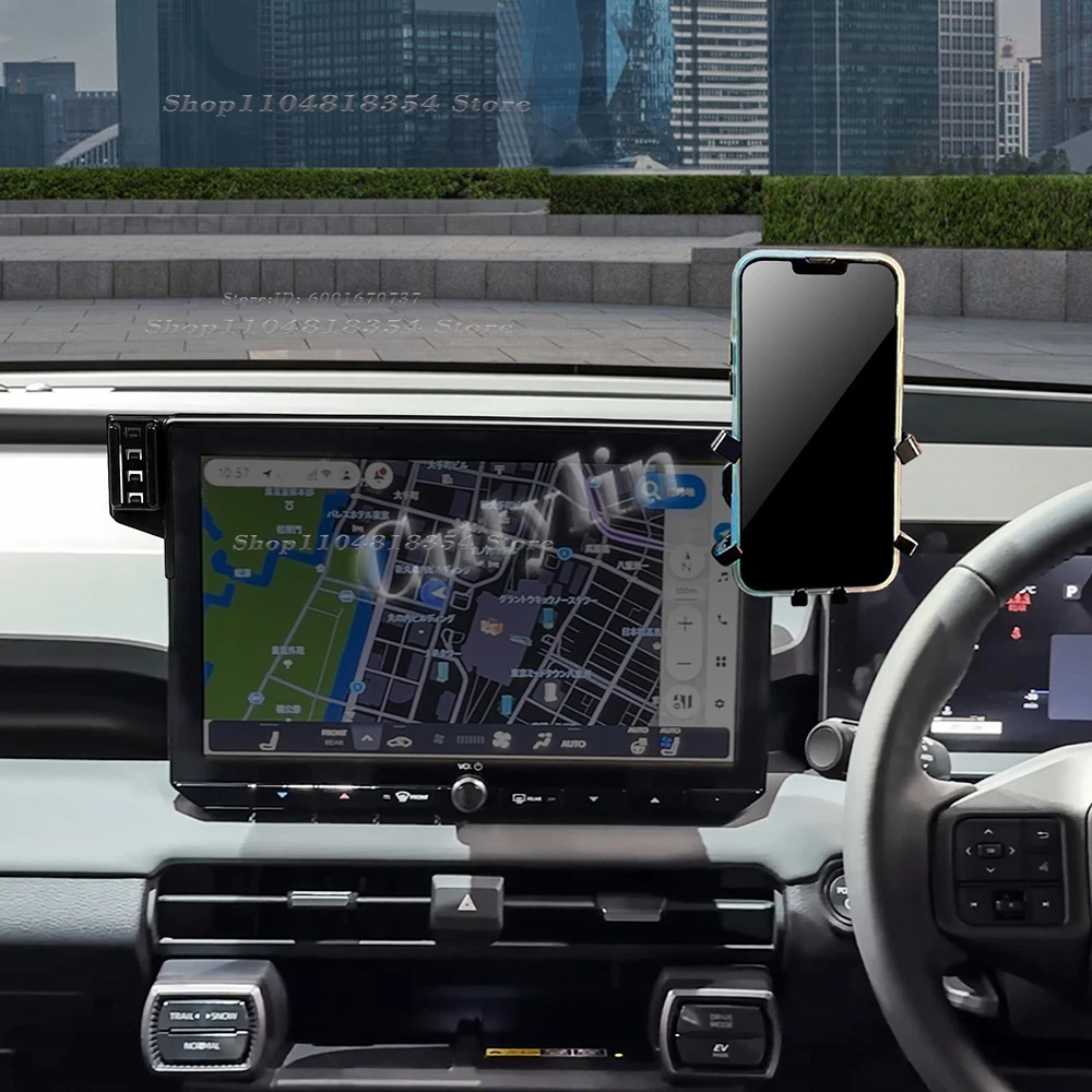 Support de téléphone pour écran de navigation 12,9 pouces et adaptateur de mise en miroir pour Toyota RAV4 6ème génération 2026 2027