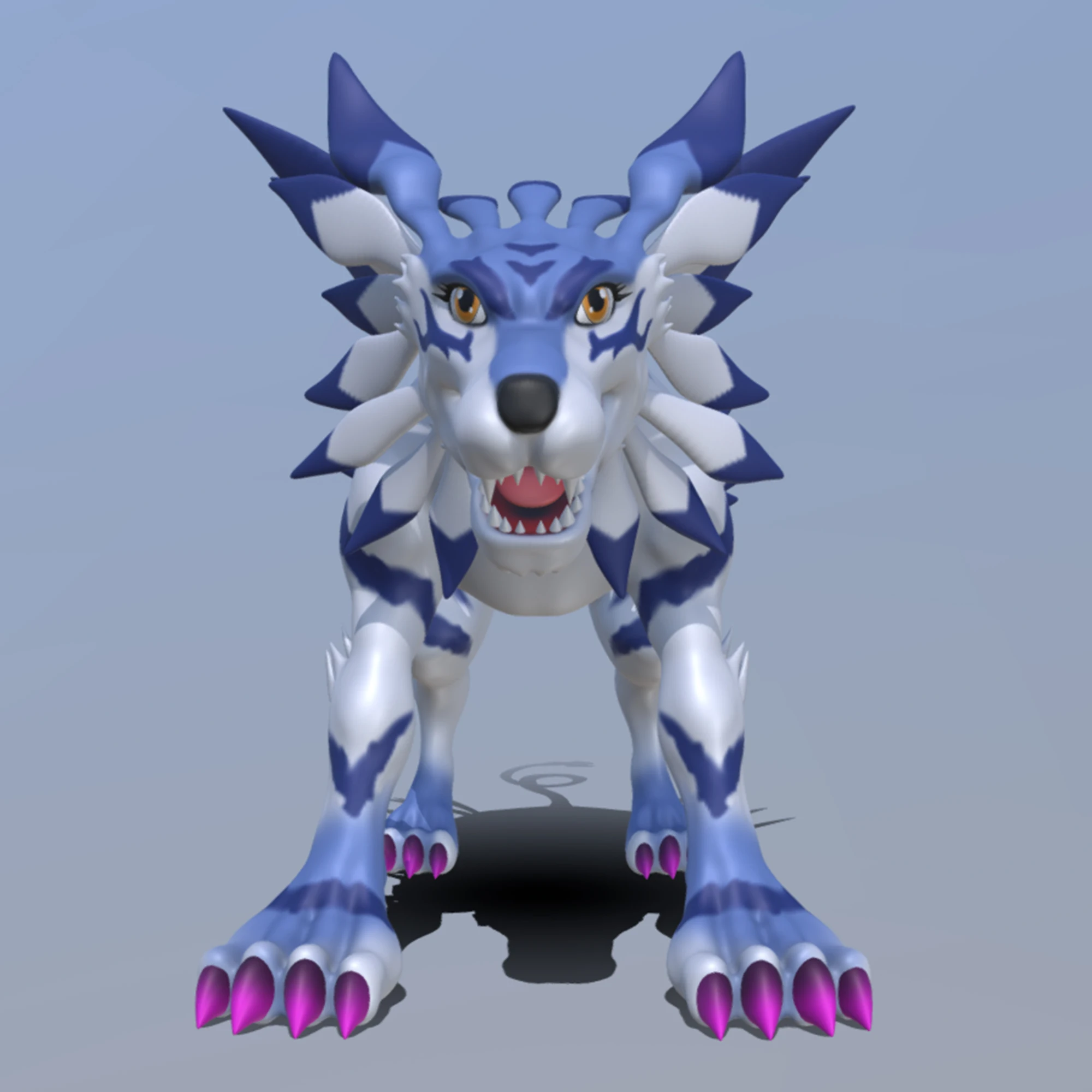 11cm Digimon Adventure Anime Figure Garurumon Figurine Statue Model Collection Ornament Decoration Customized Products Toys Gift