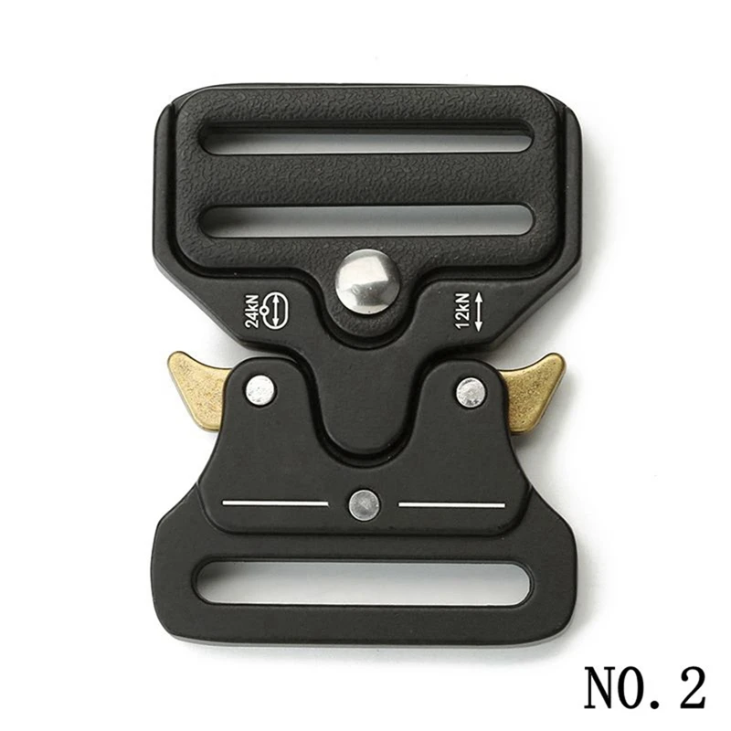 Fivela de Cinto Tático de Liberação Rápida 25/32/38/50/52mm, Acessório de Metal para Cintos Masculinos e Bolsas, Fivela de Substituição DIY para Cinto e Bolsa