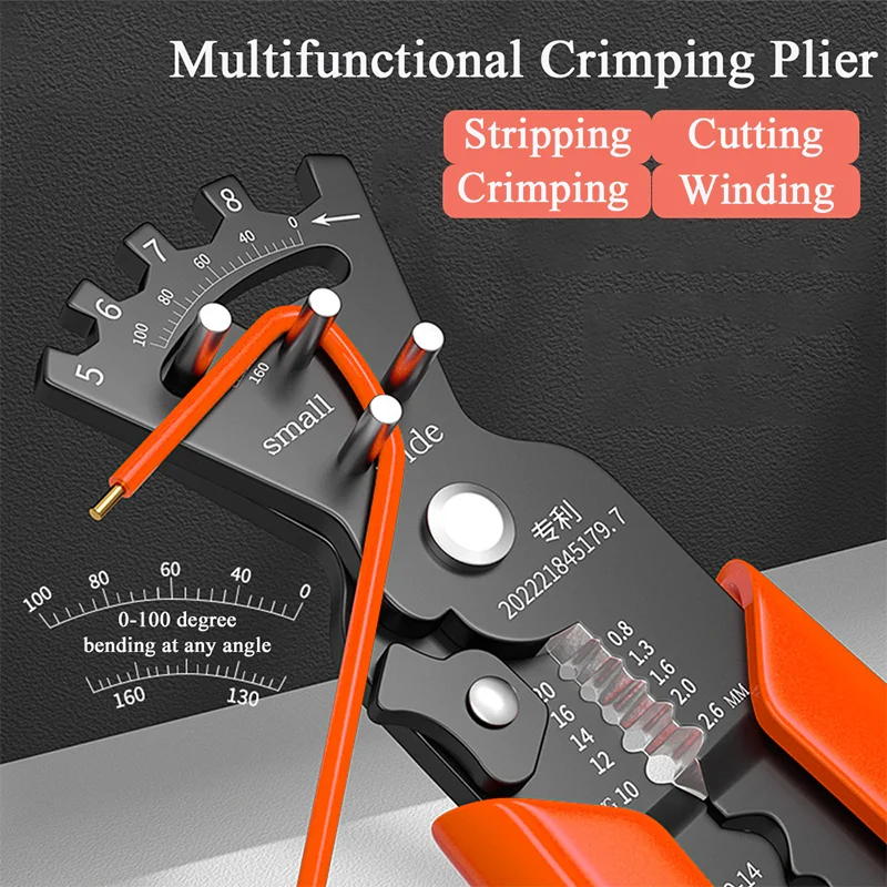 Wire Stripping Multifunctional Pliers For Cable Cut Crimp Bending Wire Stripper Wrench Cable Cutter Crimper Automatic Hand Tool