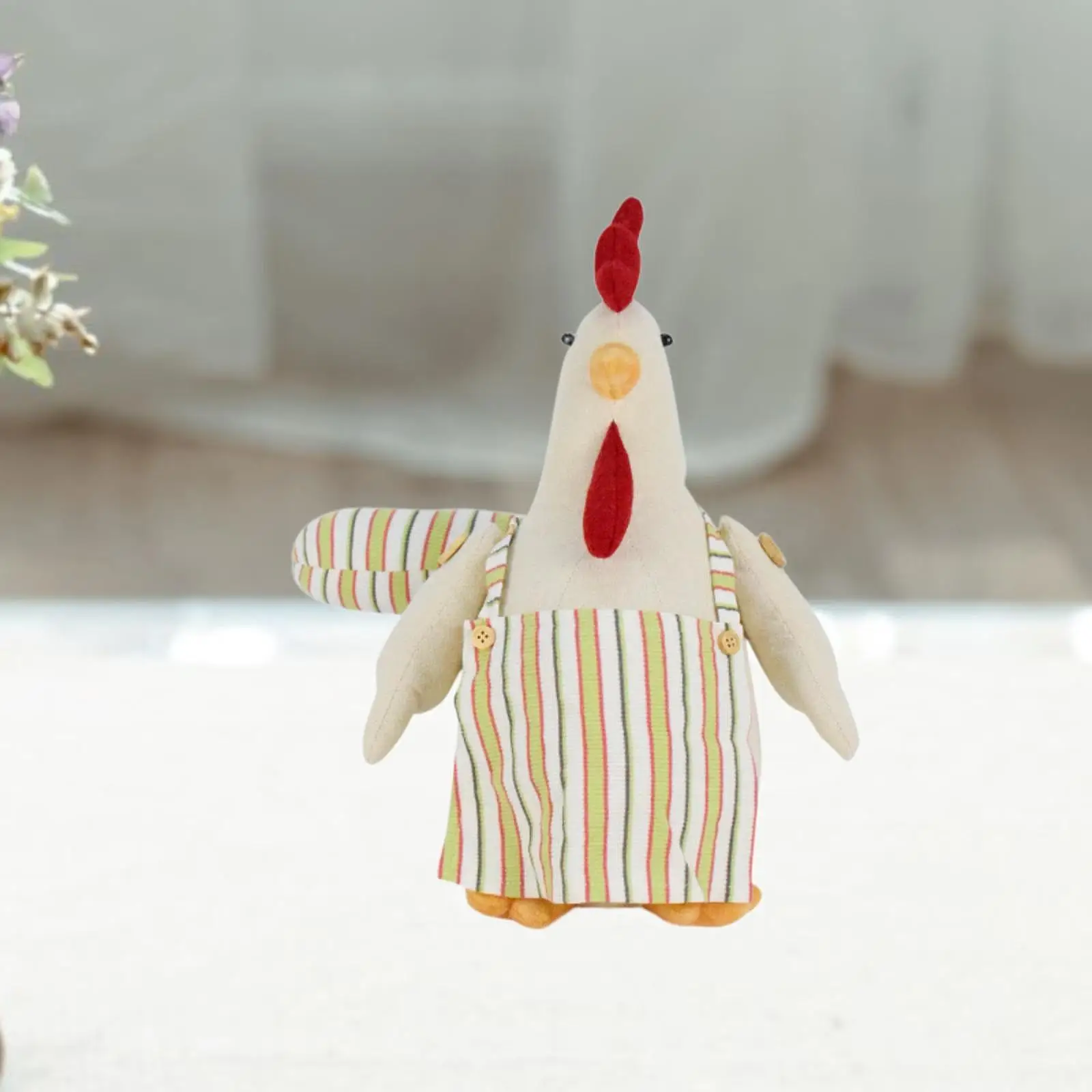 Rooster Stuffed Toy Nursery Room Decor Rooster Ornament Cute Soft Ideal Gift Plushie Home Decoration for Easter Playroom Bedroom