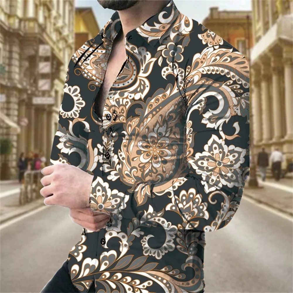 2025高品質メンズカジュアルでファッショナブルな長袖ラペルシャツボタンラペルトップ特大ユニセックス服