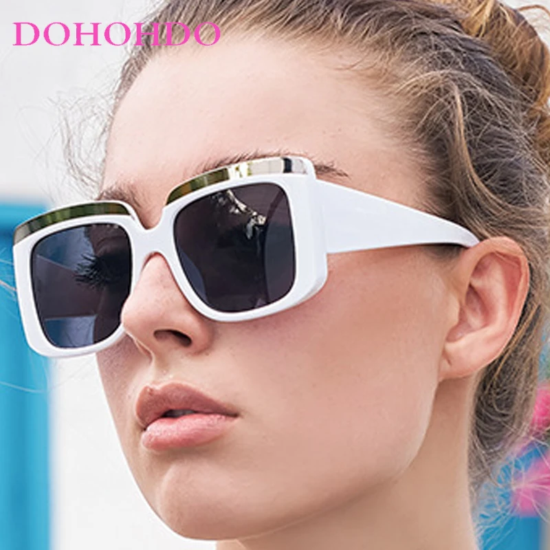 

Trendy Oversized Square Women Sunglasses Luxury Designer Men Punk Glasses Outdoor Driving Shade Sunglasses Ladies UV400 Lentes