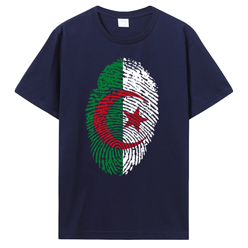 Imagine Dragons Men's Country Tshirt Algeria Flag Fingerprint Graphic Tees Men Tops T-Shirt  Breath Fashion T-Shirt