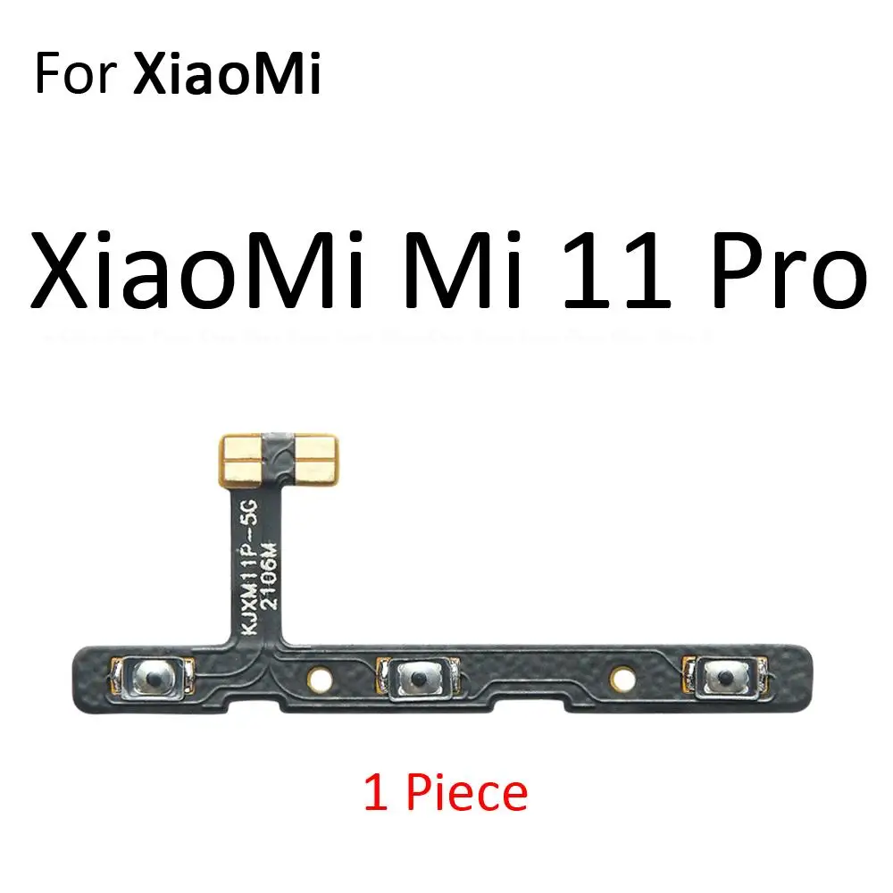 Volume Button Power Switch On Off Key Ribbon Flex Cable For XiaoMi Mi 11 11i 11T 11X Pro Lite Ultra 5G NE Global Repair Parts