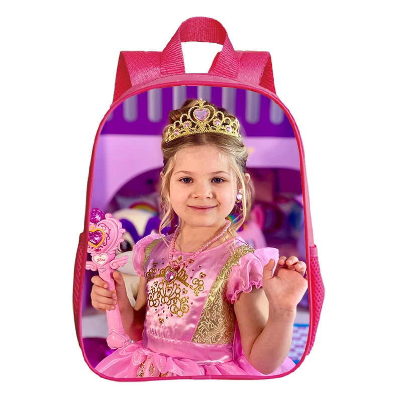 12 Inch Kinderen Diana Show Print Rugzak Voor Kleuter Meisjes Kinderen Kleuterschool Schooltas Peuter Roze Boekentas Terug Naar School Cadeau