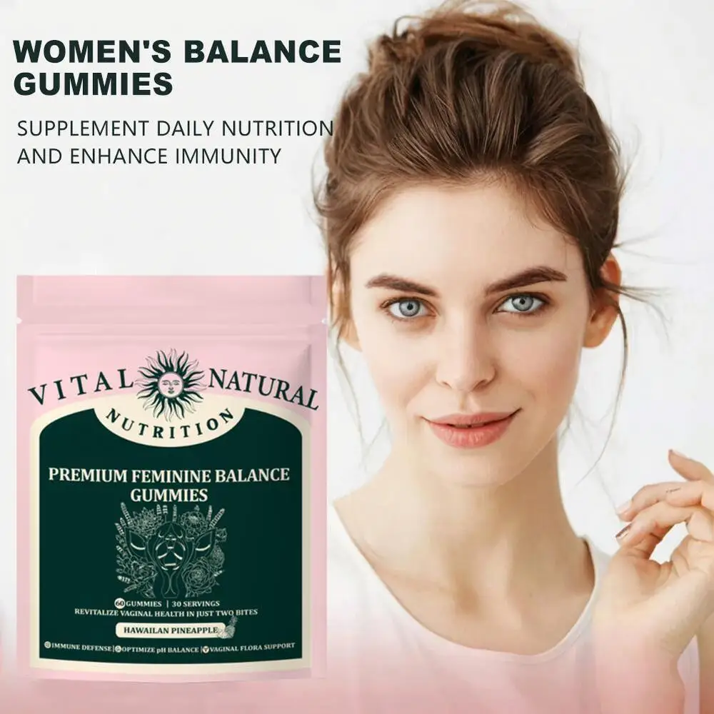 Vital Source Nutrition - Premium Feminine Balance Gummies - for Women’s Health & Wellness - Immune Support - Vegan, Gluten-Free