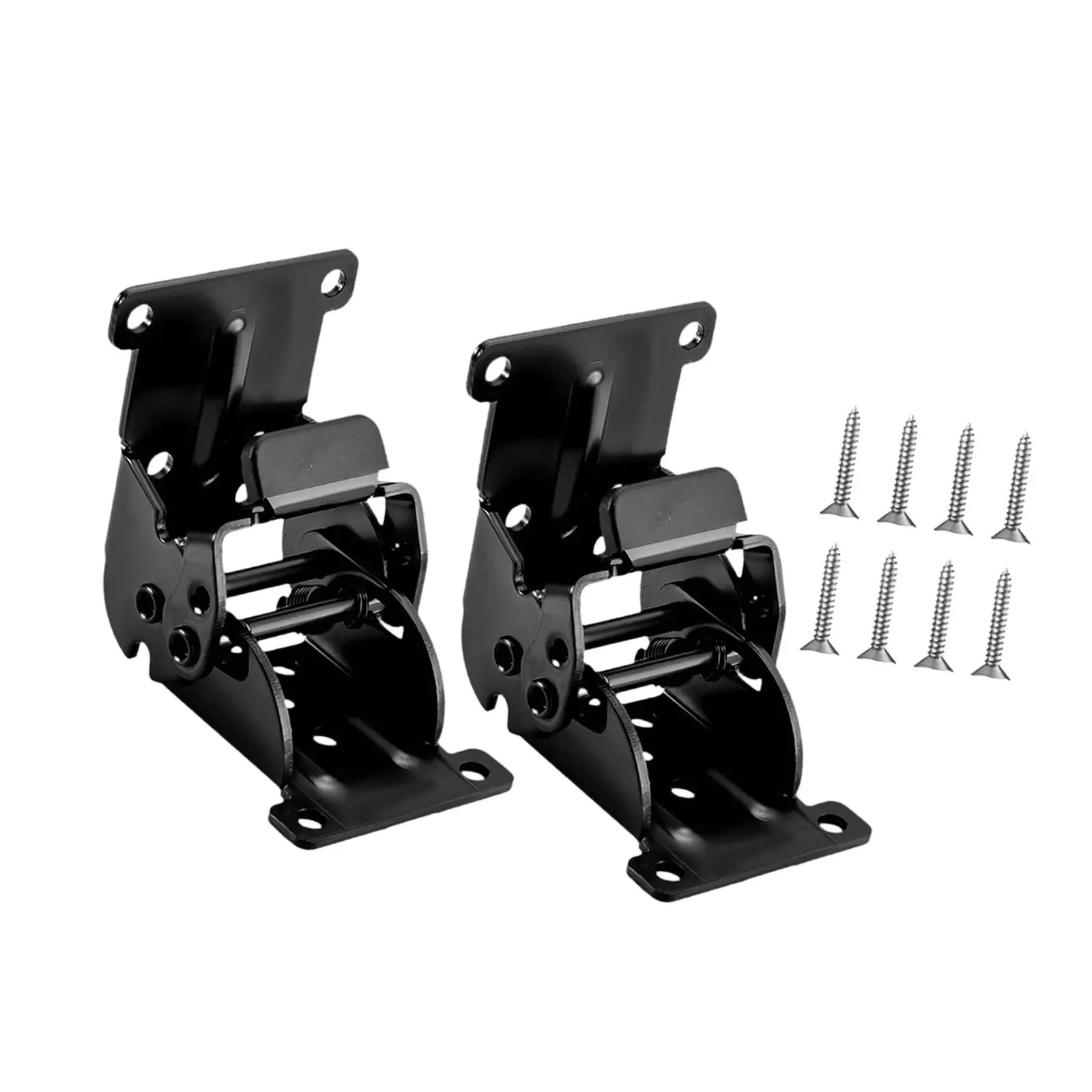 2x Furniture Leg Hinges Folding Brackets Scratch Resistant Accessories 0-90-180 Degree Lock Extension Support Self Locking