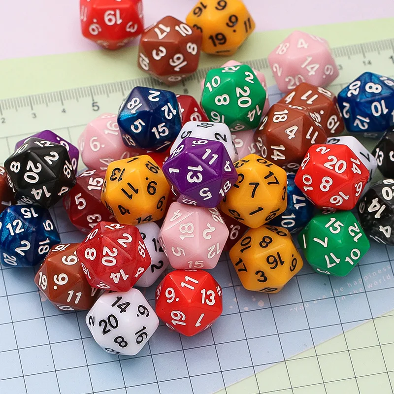 10PCS Acrylic D20 P… - image