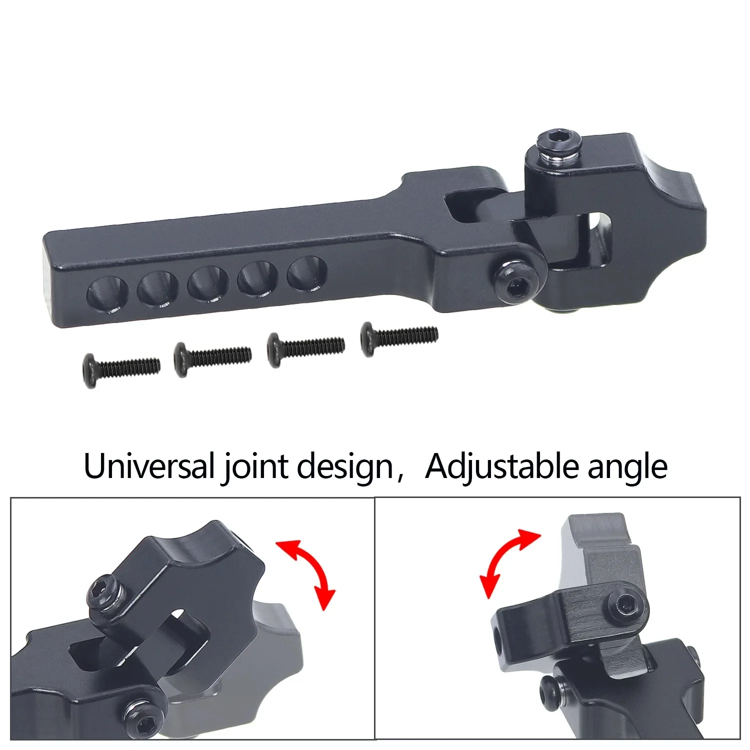 

Металлический регулируемый фаркоп для 1/10 осевого SCX10 90046 TRX4 TRX6 D90, детали для обновления радиоуправляемого автомобиля