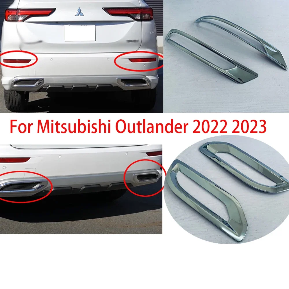 

Для Mitsubishi outlander 2023, хромированная зеркальная Обложка, отделка Foglight, ободок, декоративные аксессуары, Стайлинг