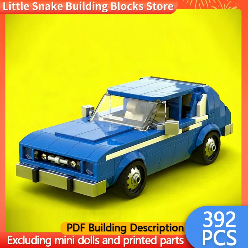 Speed Racing Car Model MOC Building Bricks American Small Car Modular Technology Children Holiday Gifts Assemble Toys Suit