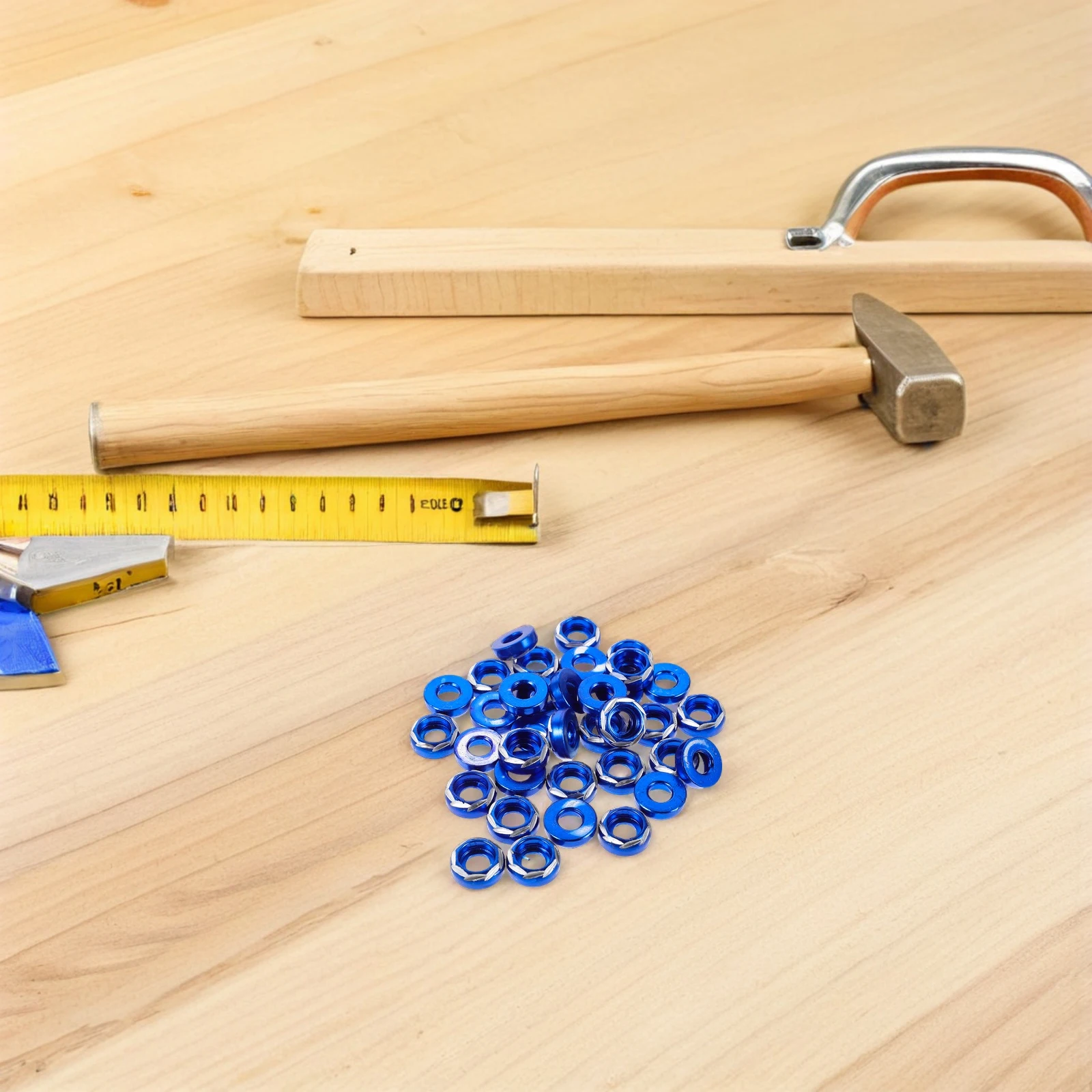 

50 Pcs Motorcycle Screw Gasket Car License Plate Decorative Washers Auto Bumper Aluminum Alloy Bolt Dress up Fasteners