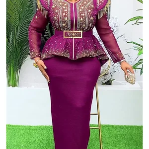 ملابس أفريقية للنساء 2 قطعة قمم وتنانير مجموعات داشيكي الدعاوى أنقرة تركيا بالإضافة إلى حجم فستان فساتين حفل زفاف أفضل 10 قمصان من القماش الأفريقي مبيعا - رقم 4