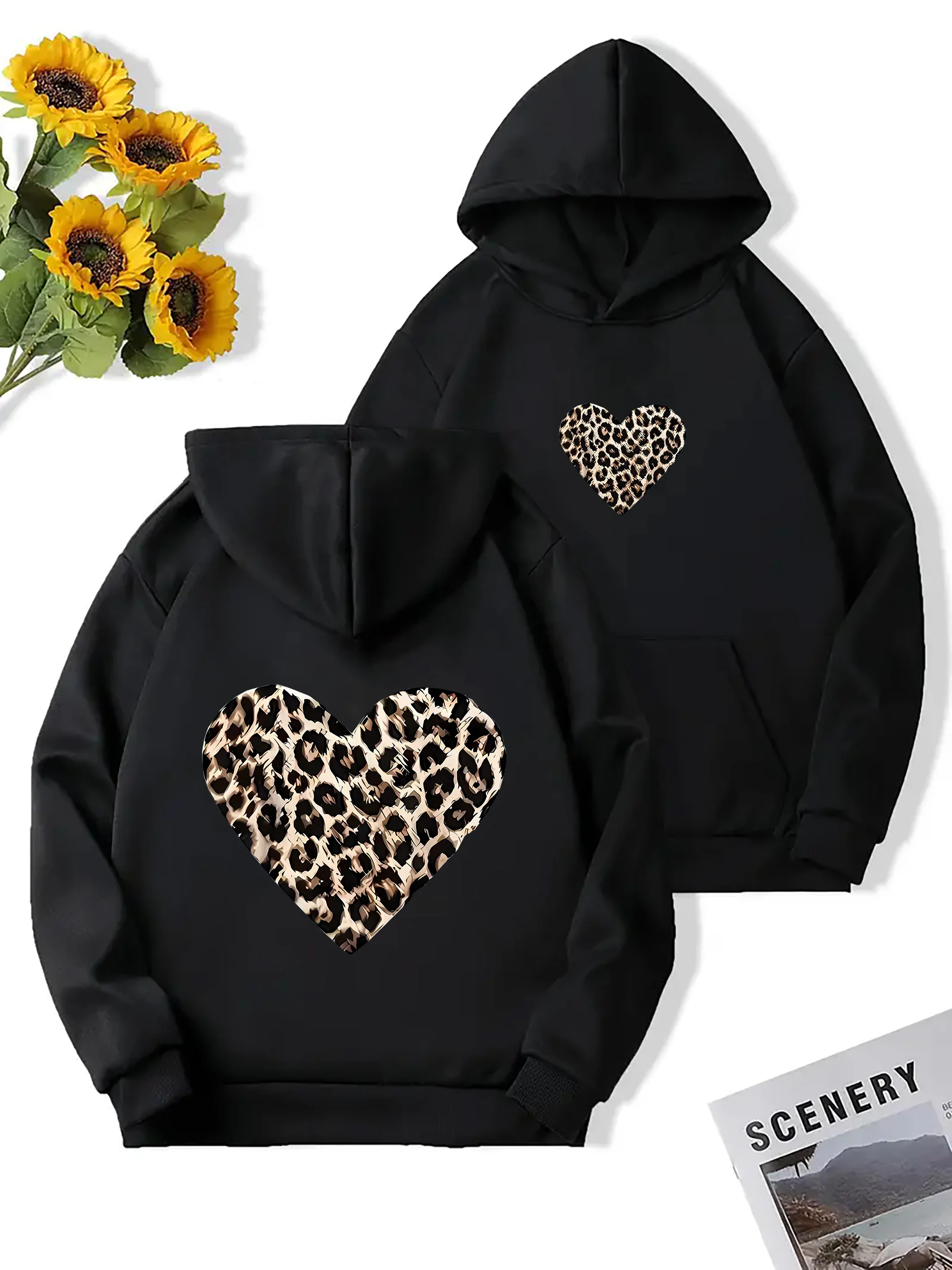 

Мужской и женский топ с принтом больших размеров, свободный повседневный, мягкий, удобный и дышащий, свободный пуловер с капюшоном для занятий спортом на открытом воздухе