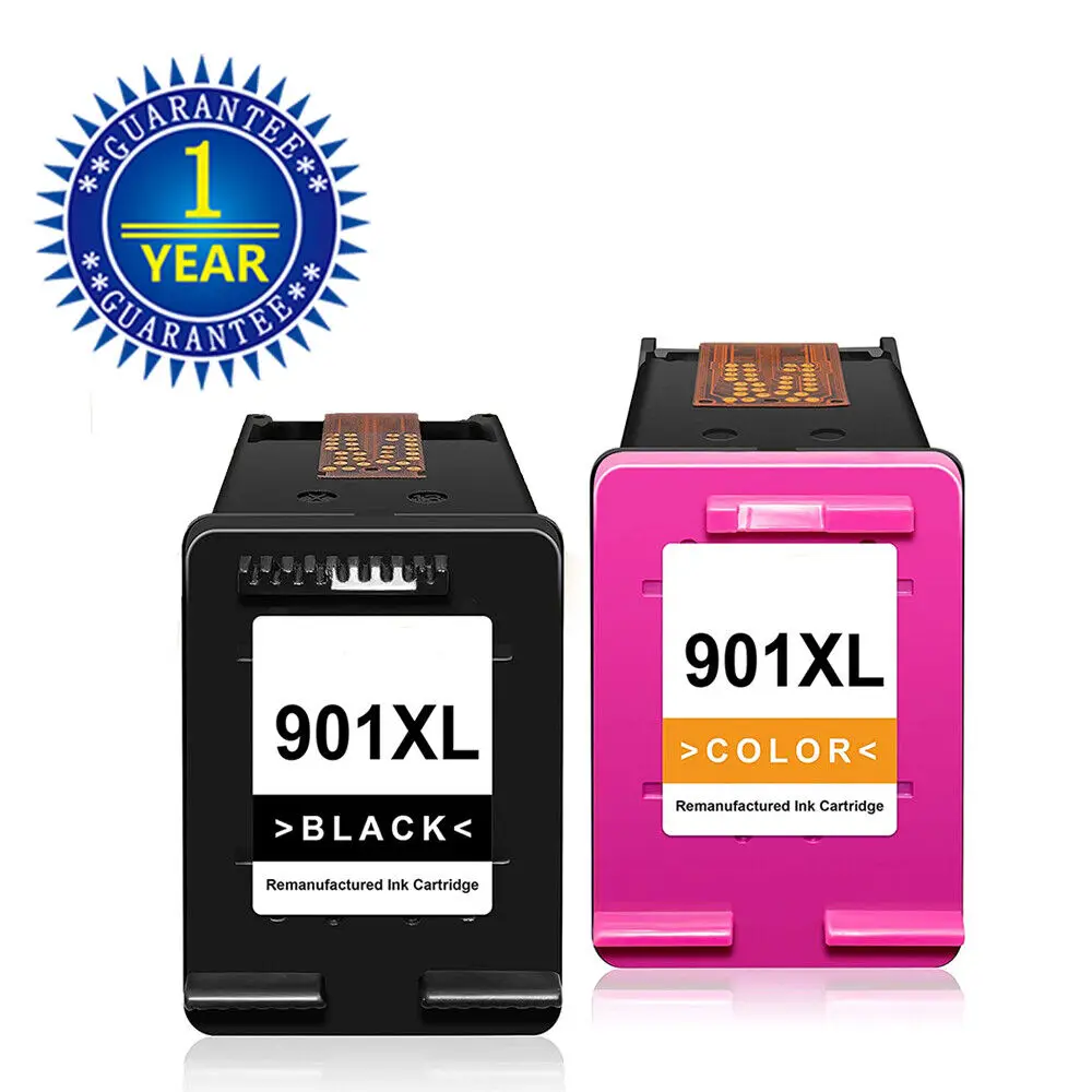 

2PK 901XL Black Tri Ink Cartridge for HP Officejet J4580 J4624 J4660 J4680 4500