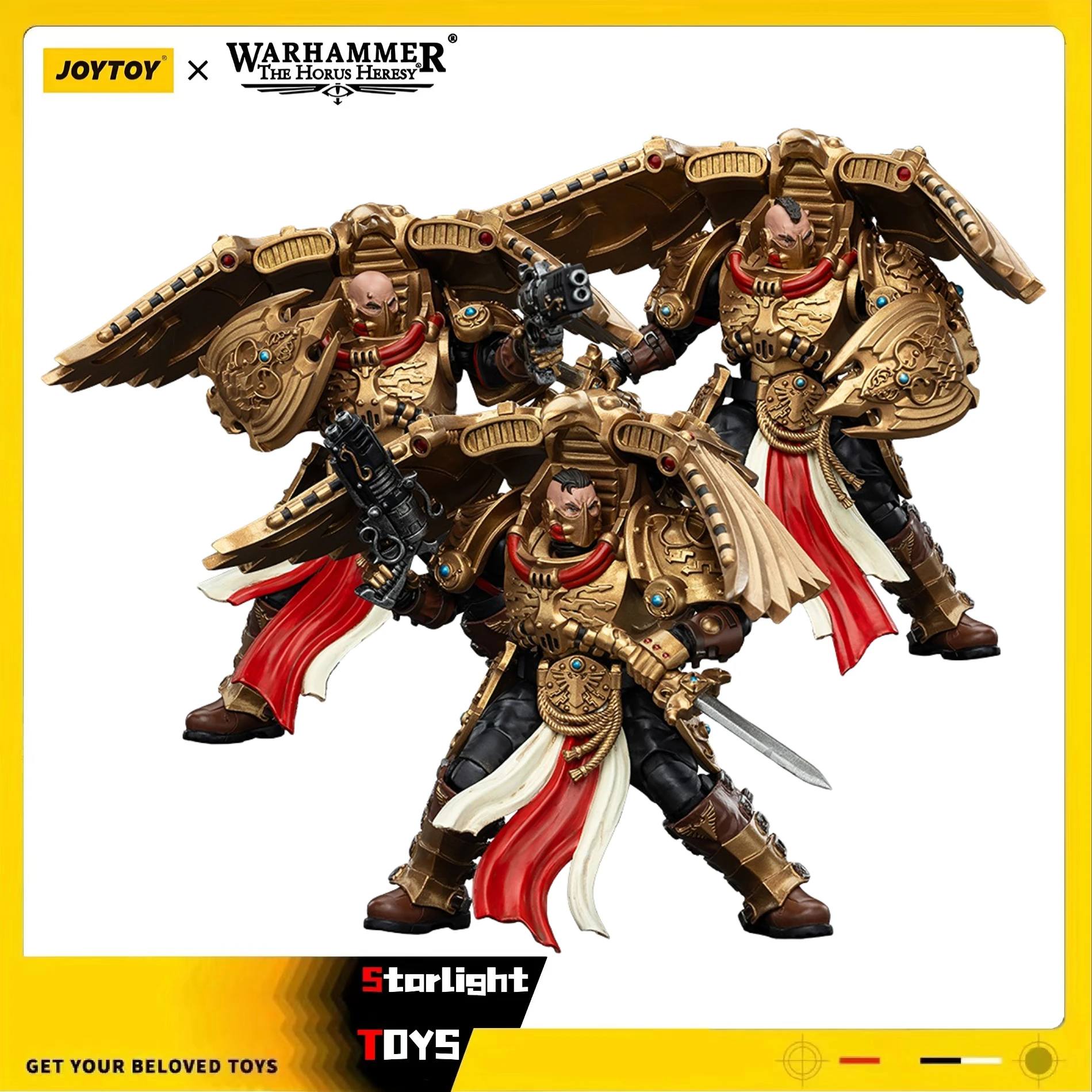 

JOYTOY 1/18 Action Figure Warhammer 40K Legio Custodes Custodian Venatari Squad Model Toy Gifts