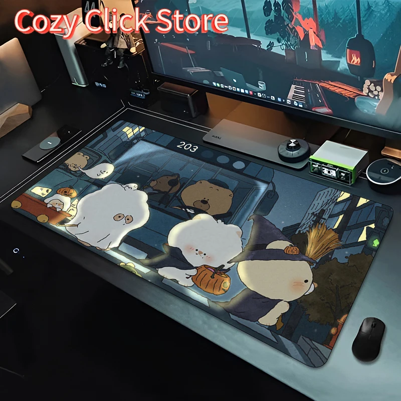 baby bear Mousepad Computer Game Mouse Pad Gaming Accessories Large Anti-Slip Printing Deskmat Keyboard Pad PC cartoon Mousepad