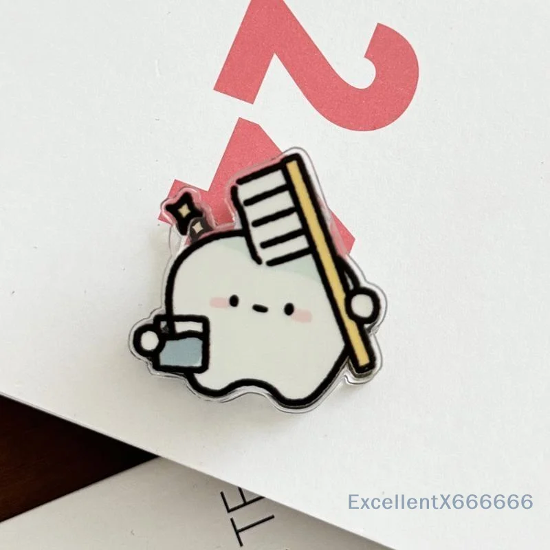 9Pcs Cute Cartoon Sealing Clip Note Holder Pp Clip Student Cute Small Commodity Ornaments Cute Stationery