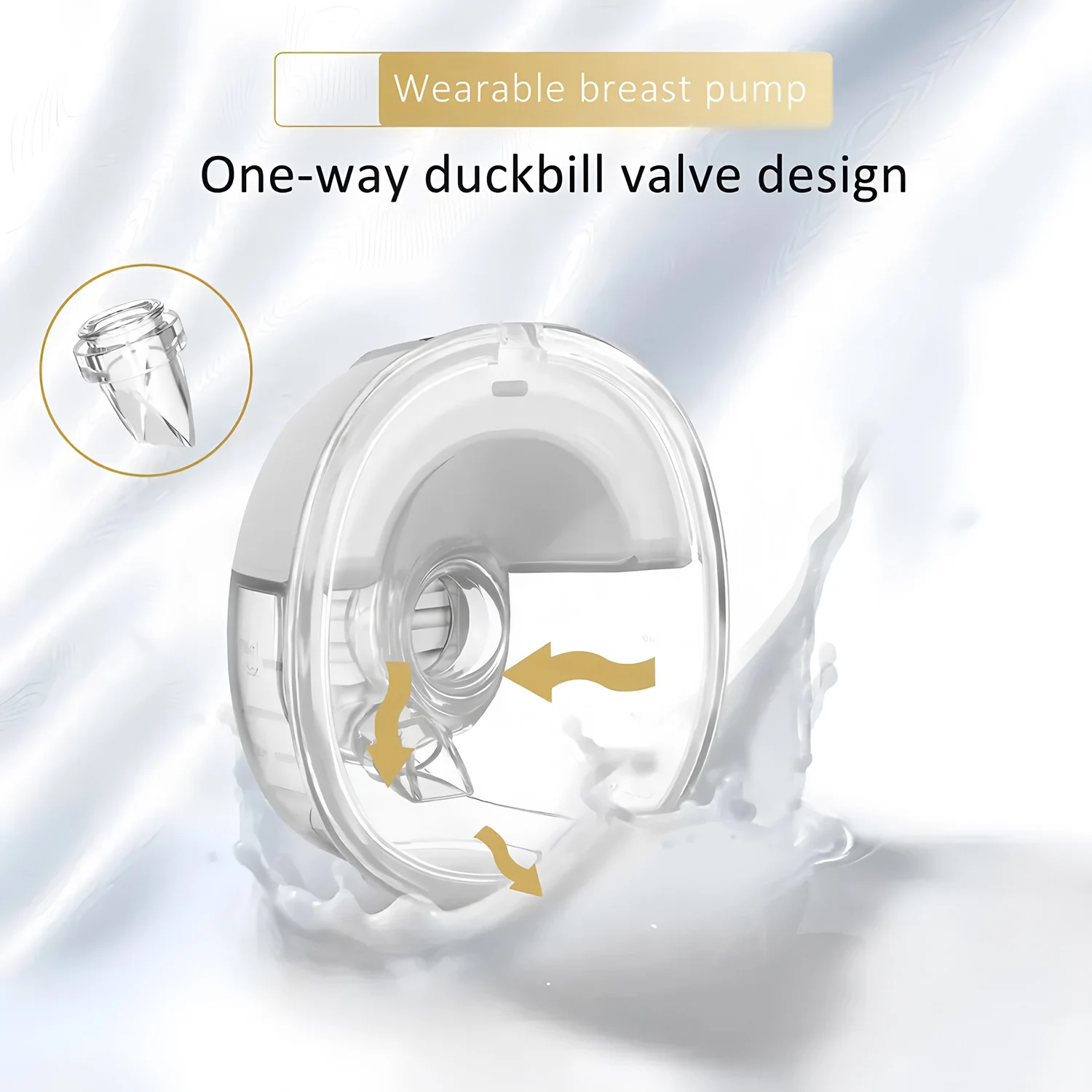 1PCS Electric Wearable Breast Pump Portable Breast Milk Collection Hands-free Automatic Smart Breast Pump Home Travel
