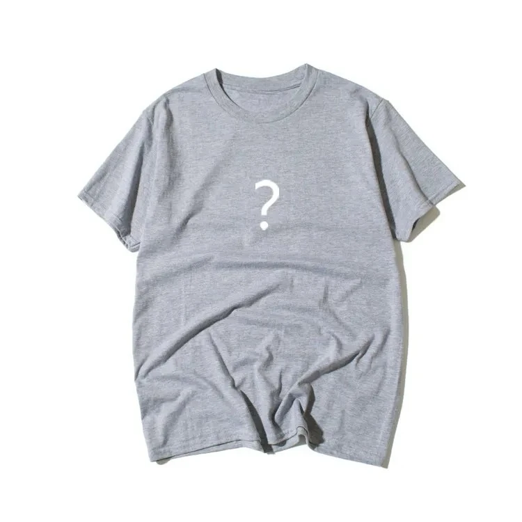 2026 Fun Question Mark Harajuku StylePrinted Personalized Short Sleeved New and Women's Fashionable Casual T-shirt Casual Top