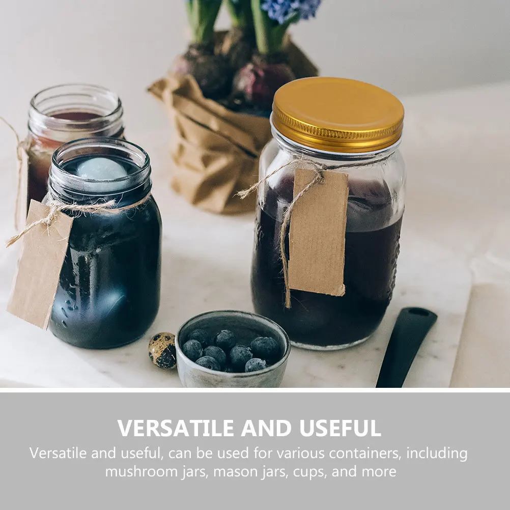 

10Pcs Mason Jar Lids Iron Sealing Covers for Jars Containers Multipurpose Leakproof Canning Lids Jar Lid