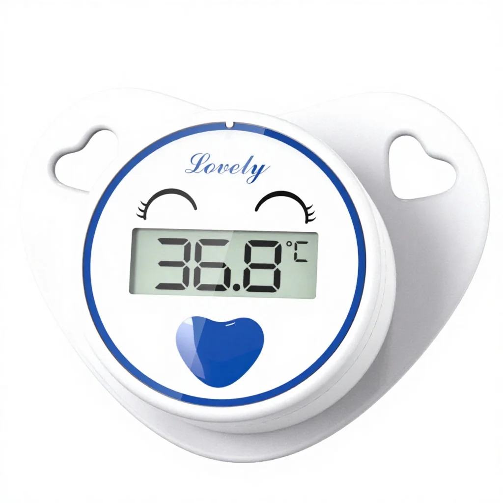 LCD Children's Health Safety Care Nipple Medical Silicone Pacifier Digital Thermometer for Baby Temperature Measuring Instrument