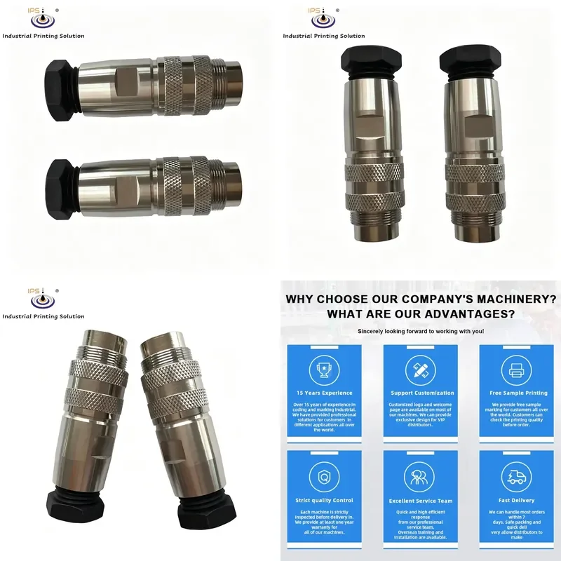 HCY 500-0036-578 Compatible Continuous Inkjet Printer Connector Din 3 Cond for CIJ Printer