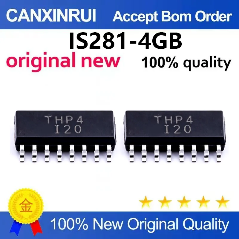 （5pcs-100pcs）Original genuine IS281-4GB SOIC-16 4-channel opto isolator transistor output optocoupler chip