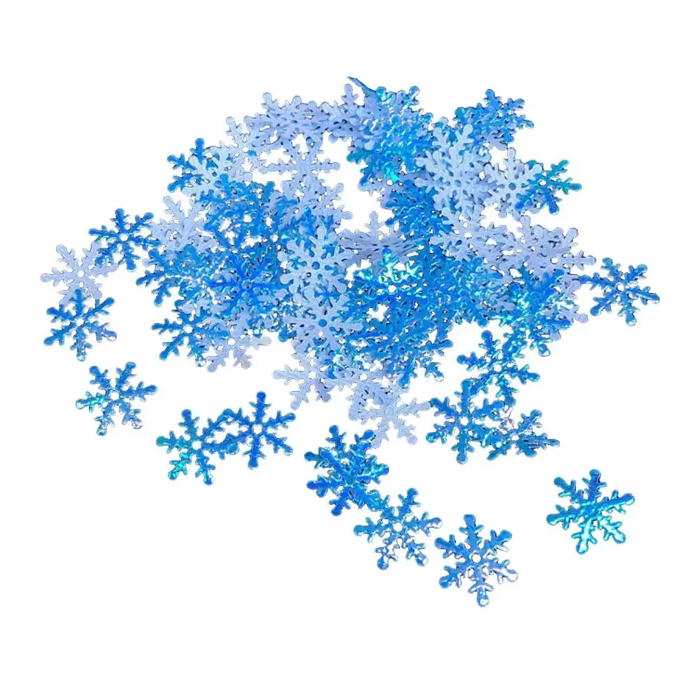 

400 Pcs Christmas DIY Indoor Flakes Shaped Snowflake Confetti Decor Slices Party