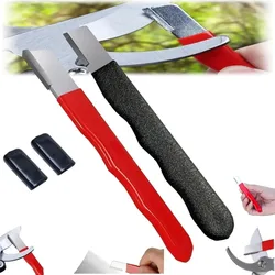 1pc Portable Professional Kitchen Knife Sharpener Tungsten & Diamond Ceramic Sharpening Stone for Garden Scissors