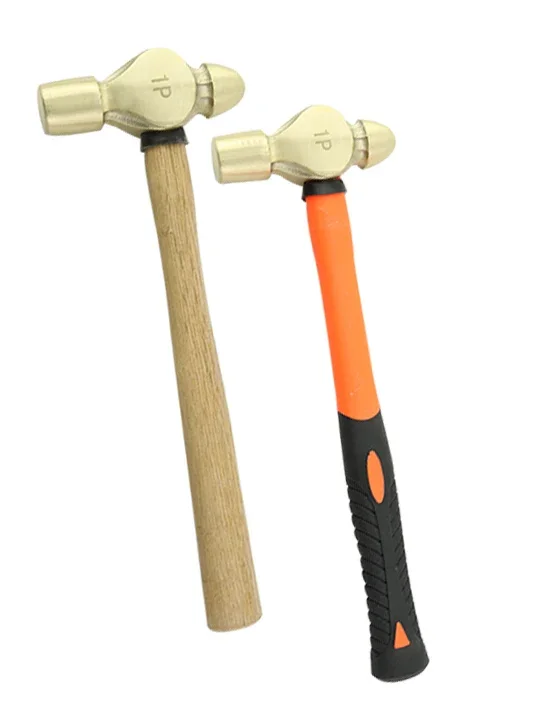 

Explosion proof brass round head hammer 0.5-3P spark free milk tapping pliers hammer for gas stations and oil depots