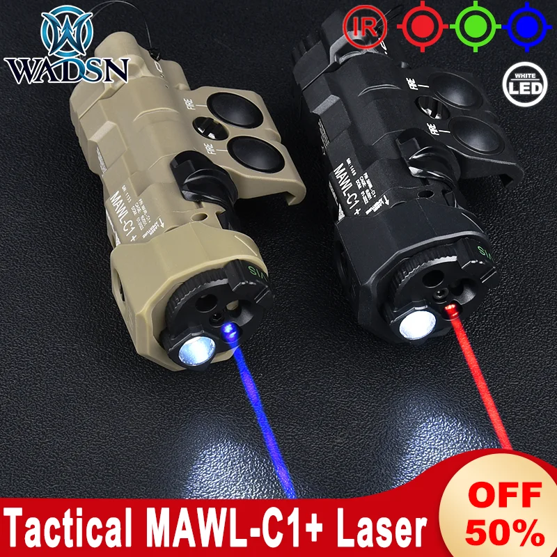 

WADSN Tactical Nylon MAWL-C1+ Laser Red Green Blue IR Dot IR Fill Light White Light Hunting Weapon Airsoft Lamp Fit 20MM Rail