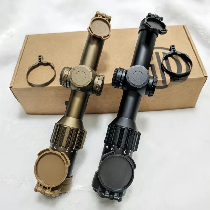 1-6X Variable Zoom Optical Sight, Thin Wall Wide FOV Crosshair Scope, Various Mounts Selectable, Outdoor Ornament Toy Model