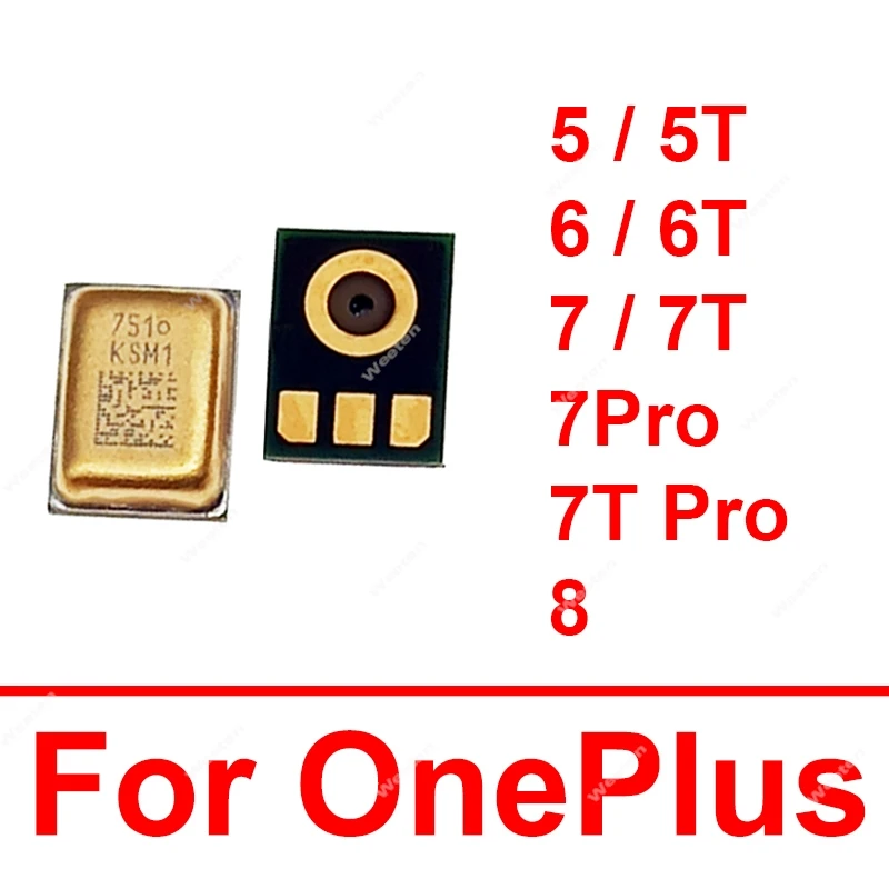 For OnePlus 5 5T 6 6T 7 7T 7Pro 7 Pro 7TPro 7T Pro 8 Inner MIC Speaker Microphone Transmitter MIC Speaker Small Microphone Parts